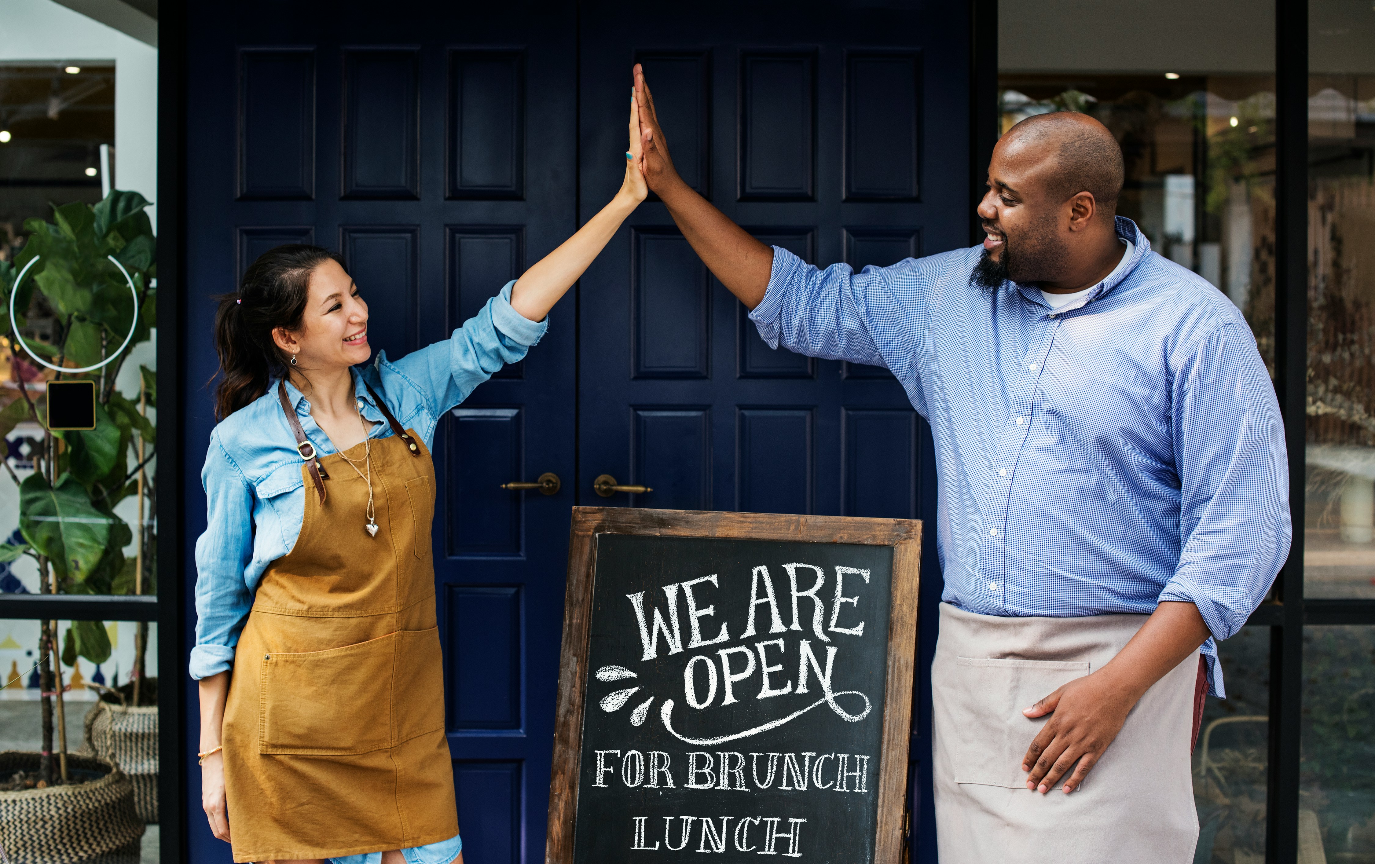 A frontline retail or hospitality image