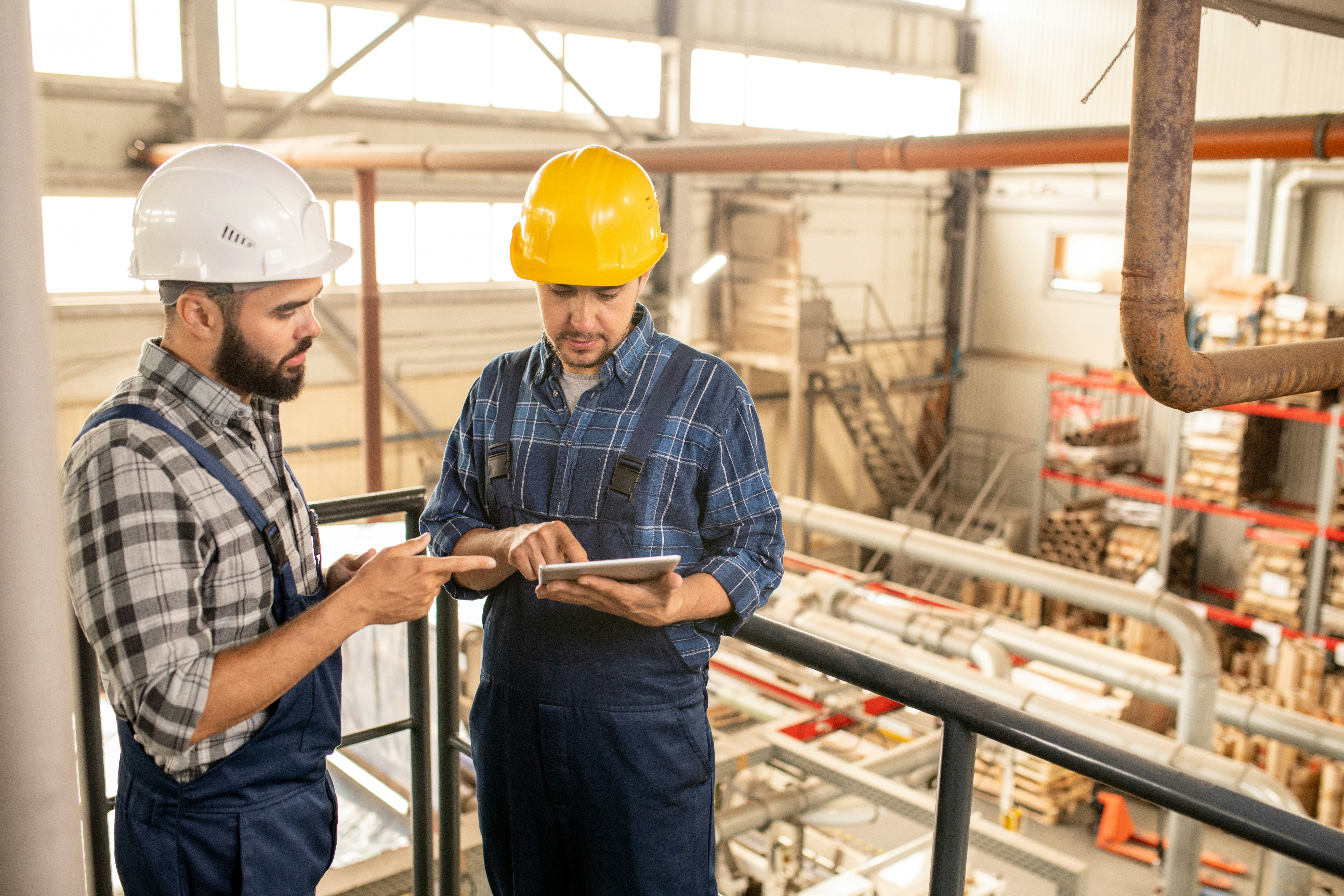 engineering team collaboration industrial setting